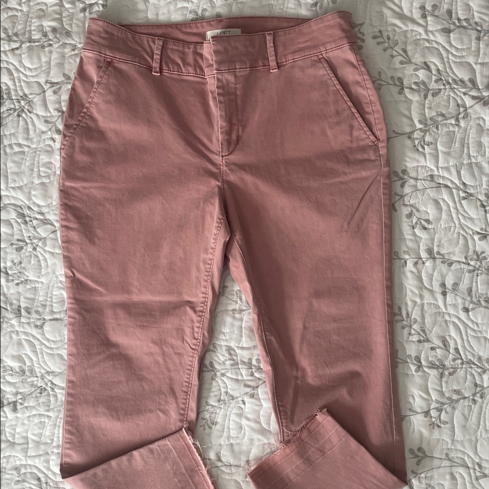 LOFT Dusty Rose Trousers